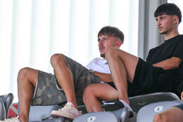 19.08.2026, München, Deutschland. FC Bayern München U19 vs. VfB Stuttgart U19 am FC Bayern Campus in München. Lennart Karl (Zuschauer)
