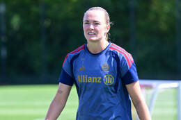 19.08.2026, München, Deutschland. Google Pixel Frauen-Bundesliga: Die FC Bayern Frauen absolvieren auf dem FC Bayern Campus eine Trainingseinheit vor dem Bundesliga-Saisonauftakt gegen den 1. FC Union Berlin. Magdalena Eriksson (FC Bayern Frauen)