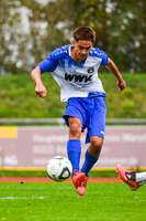11.10.2026, Bad Wörishofen, Bayern, Deutschland. U19 (A-Jun.) Kreisklasse Allgäu – Nord: FC Bad Wörishofen U19 gegen JFG Wertachtal U19. Spielort: Stadion Unteres Hart. Saison 2026/2027. Julian Bleyer (FC Bad Wörishofen) beim Schuss, beim Abschluss, bei der Schussabgabe