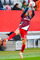19.10.2026, München, Bayern, Deutschland. Google Pixel Frauen-Bundesliga: FC Bayern Frauen gegen VfB Stuttgart Frauen. Spielort: FC Bayern Campus-Stadion. Katharina Naschenweng (FC Bayern Frauen) am Ball, mit dem Ball, in einer Spielszene