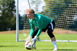 16.07.2026, Bad Wörishofen, Deutschland, 2. Bundesliga, Saison 2026/2027, Der SpVgg Greuther Fürth startet mit der zweiten Trainingseinheit in sein Sommertrainingslager in Bad Wörishofen (Unterallgäu). Der Verein bereitet sich dort auf die Saison 2026/2027 vor. Silas Prüfrock (SpVgg Greuther Fürth)