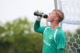 15.07.2026, Bad Wörishofen, Deutschland, 2. Bundesliga, Saison 2026/2027, Der SpVgg Greuther Fürth startet mit der ersten Trainingseinheit in sein Sommertrainingslager in Bad Wörishofen (Unterallgäu). Der Verein bereitet sich dort auf die Saison 2026/2027 vor. Florian Hellstern (SpVgg Greuther Fürth)