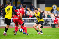 17.10.2026, Mindelheim, Bayern, Deutschland. Kreisliga Allgäu Nord: TSV Mindelheim gegen SV Oberegg. Spielort: Julius-Strohmayer-Stadion. Darius Argintaru (TSV Mindelheim) nachdenklich, ernst, fokussiert