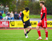 17.10.2026, Mindelheim, Bayern, Deutschland. Kreisliga Allgäu Nord: TSV Mindelheim gegen SV Oberegg. Spielort: Julius-Strohmayer-Stadion. Paul Filser (TSV Mindelheim)  nachdenklich, ernst, fokussiert