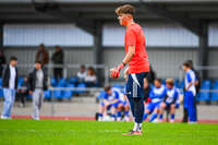 11.10.2026, Bad Wörishofen, Bayern, Deutschland. U19 (A-Jun.) Kreisklasse Allgäu – Nord: FC Bad Wörishofen U19 gegen JFG Wertachtal U19. Spielort: Stadion Unteres Hart. Saison 2026/2027. Torwart (JFG Wertachtal) traurig, bedrückt, niedergeschlagen