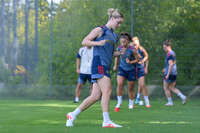 05.08.2026, München, Deutschland. Google Pixel Frauen-Bundesliga: Die FC Bayern Frauen absolvieren auf dem FC Bayern Campus eine Trainingseinheit zur Vorbereitung auf das Testspiel gegen Paris FC. Alara Sehitler (FC Bayern Frauen)