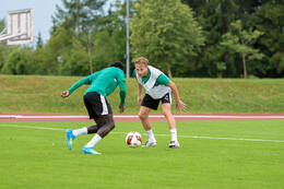 15.07.2026, Bad Wörishofen, Deutschland, 2. Bundesliga, Saison 2026/2027, Der SpVgg Greuther Fürth startet mit der ersten Trainingseinheit in sein Sommertrainingslager in Bad Wörishofen (Unterallgäu). Der Verein bereitet sich dort auf die Saison 2026/2027 vor. Jannik Dehm (SpVgg Greuther Fürth)