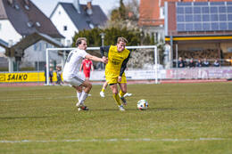 28.03.2026, Mindelheim (Deutschland): Spiel der Kreisliga Allgäu Nord zwischen dem TSV Mindelheim und dem FSV Lamerdingen im Julius-Strohmayer-Stadion.