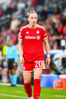 22.09.2026, Unterhaching, Deutschland. UEFA Women's Champions League, 1. Spieltag der Ligaphase: FC Bayern München Frauen gegen Manchester City. UWCL-Auftakt der FC Bayern Frauen und erstes UWCL-Pflichtspiel im neuen Zuhause Sportpark Unterhaching. Franziska Kett (FC Bayern Frauen)