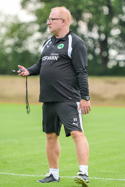 15.07.2026, Bad Wörishofen, Deutschland, 2. Bundesliga, Saison 2026/2027, Der SpVgg Greuther Fürth startet mit der ersten Trainingseinheit in sein Sommertrainingslager in Bad Wörishofen (Unterallgäu). Der Verein bereitet sich dort auf die Saison 2026/2027 vor. Cheftrainer Heiko Vogel (SpVgg Greuther Fürth)