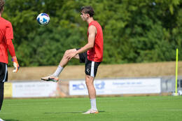 29.06.2026, Bad Wörishofen, Deutschland, Swiss Football League, SFL 2026/2027, Der FC Vaduz startet mit der ersten Trainingseinheit in sein Sommertrainingslager in Bad Wörishofen (Unterallgäu). Der Verein bereitet sich dort auf die Saison 2026/2027 vor. Alessio Hasler (FC Vaduz)