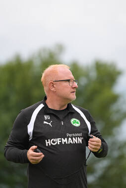 15.07.2026, Bad Wörishofen, Deutschland, 2. Bundesliga, Saison 2026/2027, Der SpVgg Greuther Fürth startet mit der ersten Trainingseinheit in sein Sommertrainingslager in Bad Wörishofen (Unterallgäu). Der Verein bereitet sich dort auf die Saison 2026/2027 vor. Cheftrainer Heiko Vogel (SpVgg Greuther Fürth)