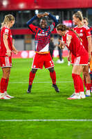 31.08.2026, München, Deutschland. Google Pixel Frauen-Bundesliga: FC Bayern München Frauen gegen 1. FSV Mainz 05 Frauen am FC Bayern Campus. Erstes Heimspiel des FC Bayern München in der Saison 2026/27. Bernadette Amani (FC Bayern Frauen)