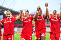 31.08.2026, München, Deutschland. Google Pixel Frauen-Bundesliga: FC Bayern München Frauen gegen 1. FSV Mainz 05 Frauen am FC Bayern Campus. Erstes Heimspiel des FC Bayern München in der Saison 2026/27. Giulia Gwinn (FC Bayern Frauen)