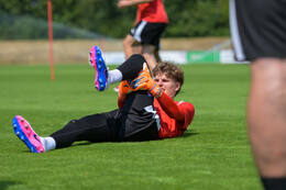 29.06.2026, Bad Wörishofen, Deutschland, Swiss Football League, SFL 2026/2027, Der FC Vaduz startet mit der ersten Trainingseinheit in sein Sommertrainingslager in Bad Wörishofen (Unterallgäu). Der Verein bereitet sich dort auf die Saison 2026/2027 vor. Nico Föllmi (FC Vaduz)