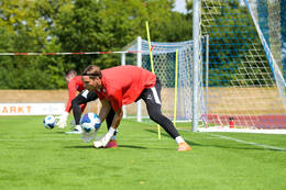 29.06.2026, Bad Wörishofen, Deutschland, Swiss Football League, SFL 2026/2027, Der FC Vaduz startet mit der ersten Trainingseinheit in sein Sommertrainingslager in Bad Wörishofen (Unterallgäu). Der Verein bereitet sich dort auf die Saison 2026/2027 vor. Leon Schaffran (FC Vaduz)
