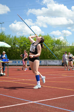 Mindelheim, Deutschland - 09.05.2026: Wettkampf bei der Internationalen Bodensee-Leichtathletik (IBL) 2026 im Julius-Stromayer-Stadion.