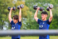 19.07.2026, Bad Wörishofen, Deutschland. 2. Bundesliga: Der SV Darmstadt 98 startet mit der ersten Trainingseinheit in das Sommertrainingslager. Yosuke Furukawa (SV Darmstadt 98), Hiroki Akiyama (SV Darmstadt 98)