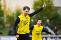 17.10.2026, Mindelheim, Bayern, Deutschland. Kreisliga Allgäu Nord: TSV Mindelheim gegen SV Oberegg. Spielort: Julius-Strohmayer-Stadion. David Kienle (TSV Mindelheim) beim Jubel, jubelnd, feiernd