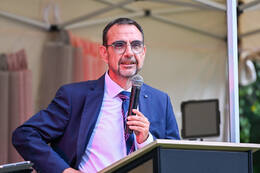 01.08.2026 – Bad Wörishofen, Deutschland: Das Roséweinfest im Hotel Sonnengarten findet zum zweiten Mal statt. Klaus Holetschek (CSU-Politiker, MdL)