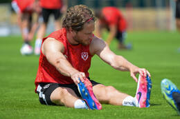 29.06.2026, Bad Wörishofen, Deutschland, Swiss Football League, SFL 2026/2027, Der FC Vaduz startet mit der ersten Trainingseinheit in sein Sommertrainingslager in Bad Wörishofen (Unterallgäu). Der Verein bereitet sich dort auf die Saison 2026/2027 vor. Nicolas Hasler (FC Vaduz)