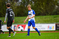 11.10.2026, Bad Wörishofen, Bayern, Deutschland. U19 (A-Jun.) Kreisklasse Allgäu – Nord: FC Bad Wörishofen U19 gegen JFG Wertachtal U19. Spielort: Stadion Unteres Hart. Saison 2026/2027. Niklas Lichtenberg (FC Bad Wörishofen) sauer