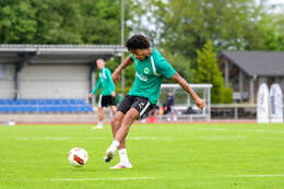15.07.2026, Bad Wörishofen, Deutschland, 2. Bundesliga, Saison 2026/2027, Der SpVgg Greuther Fürth startet mit der ersten Trainingseinheit in sein Sommertrainingslager in Bad Wörishofen (Unterallgäu). Der Verein bereitet sich dort auf die Saison 2026/2027 vor. David Abrangao (SpVgg Greuther Fürth)