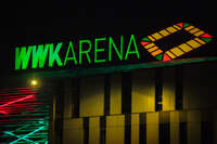 20.09.2026, Augsburg, Deutschland. Die WWK Arena in Augsburg vor dem UEFA Nations League-Länderspiel der deutschen Fußball-Nationalmannschaft gegen Griechenland. Die Partie am 27. September 2026 ist das erste Heim-Länderspiel unter Bundestrainer Jürgen Klopp.