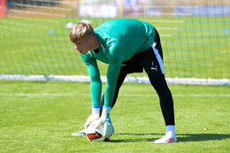 16.07.2026, Bad Wörishofen, Deutschland, 2. Bundesliga, Saison 2026/2027, Der SpVgg Greuther Fürth startet mit der zweiten Trainingseinheit in sein Sommertrainingslager in Bad Wörishofen (Unterallgäu). Der Verein bereitet sich dort auf die Saison 2026/2027 vor. Florian Hellstern (SpVgg Greuther Fürth)