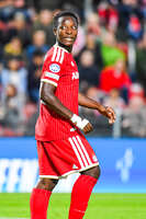 22.09.2026, Unterhaching, Deutschland. UEFA Women's Champions League, 1. Spieltag der Ligaphase: FC Bayern München Frauen gegen Manchester City. UWCL-Auftakt der FC Bayern Frauen und erstes UWCL-Pflichtspiel im neuen Zuhause Sportpark Unterhaching. Bernadette Amani (FC Bayern Frauen)