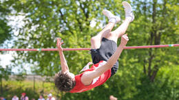 Mindelheim, Deutschland - 09.05.2026: Wettkampf bei der Internationalen Bodensee-Leichtathletik (IBL) 2026 im Julius-Stromayer-Stadion.