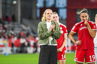 31.08.2026, München, Deutschland. Google Pixel Frauen-Bundesliga: FC Bayern München Frauen gegen 1. FSV Mainz 05 Frauen am FC Bayern Campus. Erstes Heimspiel des FC Bayern München in der Saison 2026/27. Stine Ballisager (FC Bayern Frauen)