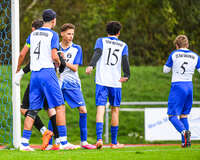 11.10.2026, Bad Wörishofen, Bayern, Deutschland. U19 (A-Jun.) Kreisklasse Allgäu – Nord: FC Bad Wörishofen U19 gegen JFG Wertachtal U19. Spielort: Stadion Unteres Hart. Saison 2026/2027. Philip Schädle (FC Bad Wörishofen) beim Jubel, jubelnd, feiernd