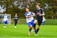 11.10.2026, Bad Wörishofen, Bayern, Deutschland. U19 (A-Jun.) Kreisklasse Allgäu – Nord: FC Bad Wörishofen U19 gegen JFG Wertachtal U19. Spielort: Stadion Unteres Hart. Saison 2026/2027. Fabio Hellwagner (FC Bad Wörishofen) im Zweikampf, im Duell, im Kampf um den Ball