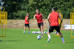 29.06.2026, Bad Wörishofen, Deutschland, Swiss Football League, SFL 2026/2027, Der FC Vaduz startet mit der ersten Trainingseinheit in sein Sommertrainingslager in Bad Wörishofen (Unterallgäu). Der Verein bereitet sich dort auf die Saison 2026/2027 vor. Mats Hammerich (FC Vaduz)