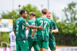 18.07.2026, Mindelheim, Deutschland. Testspiel zwischen dem FC Zürich und der SpVgg Greuther Fürth im Rahmen der Saisonvorbereitung 2026/2027. Fürth jubelt.