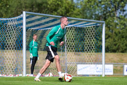 16.07.2026, Bad Wörishofen, Deutschland, 2. Bundesliga, Saison 2026/2027, Der SpVgg Greuther Fürth startet mit der zweiten Trainingseinheit in sein Sommertrainingslager in Bad Wörishofen (Unterallgäu). Der Verein bereitet sich dort auf die Saison 2026/2027 vor. Brynjar Ingi Bjarnason (SpVgg Greuther Fürth)