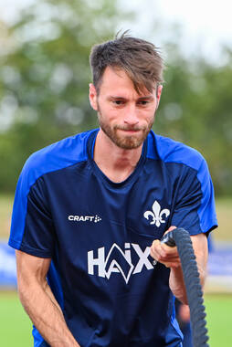 19.07.2026, Bad Wörishofen, Deutschland. 2. Bundesliga: Der SV Darmstadt 98 startet mit der ersten Trainingseinheit in das Sommertrainingslager. Matthias Bader (SV Darmstadt 98)