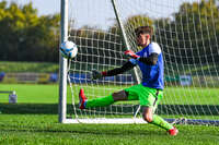 04.10.2026, Bad Wörishofen, Deutschland. U19 (A-Jun.) Kreisklasse Allgäu - Nord: FC Bad Wörishofen U19 gegen SG Unterrieden U19. Spielort: Stadion Am Unteren Hart. Moreno Cerneli (FC Bad Wörishofen) Torwart, Torhüter, Keeper