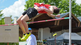 Mindelheim, Deutschland - 09.05.2026: Wettkampf bei der Internationalen Bodensee-Leichtathletik (IBL) 2026 im Julius-Stromayer-Stadion.