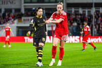 22.09.2026, Unterhaching, Deutschland. UEFA Women's Champions League, 1. Spieltag der Ligaphase: FC Bayern München Frauen gegen Manchester City. UWCL-Auftakt der FC Bayern Frauen und erstes UWCL-Pflichtspiel im neuen Zuhause Sportpark Unterhaching. Franziska Kett (FC Bayern Frauen)