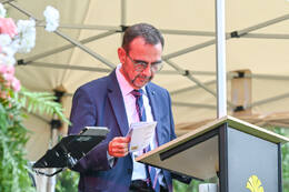 01.08.2026 – Bad Wörishofen, Deutschland: Das Roséweinfest im Hotel Sonnengarten findet zum zweiten Mal statt. Klaus Holetschek (CSU-Politiker, MdL)