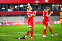 31.08.2026, München, Deutschland. Google Pixel Frauen-Bundesliga: FC Bayern München Frauen gegen 1. FSV Mainz 05 Frauen am FC Bayern Campus. Erstes Heimspiel des FC Bayern München in der Saison 2026/27. Pernille Harder (FC Bayern Frauen)