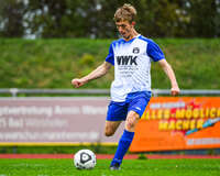11.10.2026, Bad Wörishofen, Bayern, Deutschland. U19 (A-Jun.) Kreisklasse Allgäu – Nord: FC Bad Wörishofen U19 gegen JFG Wertachtal U19. Spielort: Stadion Unteres Hart. Saison 2026/2027. Niklas Lichtenberg (FC Bad Wörishofen) beim Schuss, beim Abschluss, bei der Schussabgabe