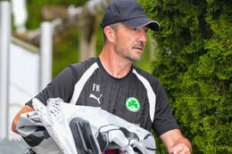 15.07.2026, Bad Wörishofen, Deutschland, 2. Bundesliga, Saison 2026/2027, Der SpVgg Greuther Fürth startet mit der ersten Trainingseinheit in sein Sommertrainingslager in Bad Wörishofen (Unterallgäu). Der Verein bereitet sich dort auf die Saison 2026/2027 vor. Frank Kaukert (SpVgg Greuther Fürth)