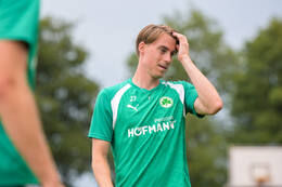 15.07.2026, Bad Wörishofen, Deutschland, 2. Bundesliga, Saison 2026/2027, Der SpVgg Greuther Fürth startet mit der ersten Trainingseinheit in sein Sommertrainingslager in Bad Wörishofen (Unterallgäu). Der Verein bereitet sich dort auf die Saison 2026/2027 vor. Luca Itter (SpVgg Greuther Fürth)