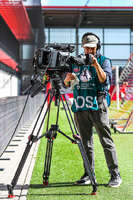 19.09.2026, München, Deutschland. Google Pixel Frauen-Bundesliga: FC Bayern München Frauen gegen 1. FC Köln Frauen am FC Bayern Campus. TV Team