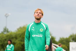 15.07.2026, Bad Wörishofen, Deutschland, 2. Bundesliga, Saison 2026/2027, Der SpVgg Greuther Fürth startet mit der ersten Trainingseinheit in sein Sommertrainingslager in Bad Wörishofen (Unterallgäu). Der Verein bereitet sich dort auf die Saison 2026/2027 vor. Ole Pohlmann (SpVgg Greuther Fürth)