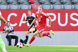 19.08.2026, München, Deutschland. FC Bayern München U19 vs. VfB Stuttgart U19 am FC Bayern Campus in München. FC Bayern U19 Spieler