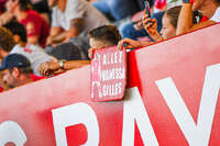 06.09.2026, München, Deutschland. Google Pixel Frauen-Bundesliga: FC Bayern München Frauen gegen SC Freiburg Frauen am FC Bayern Campus. Plakat für Vanessa Gilles (FC Bayern Frauen)